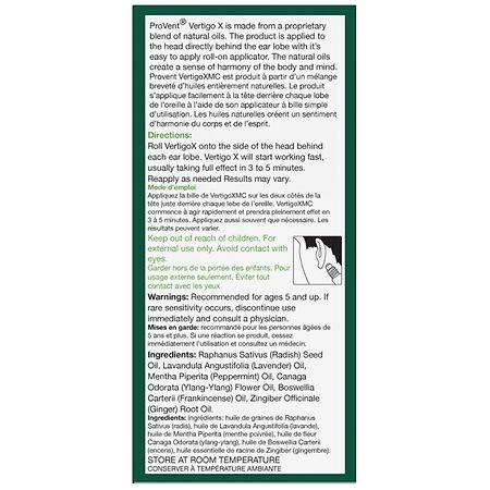 ProVent VertigoX Natural Roll-On Vertigo Relief