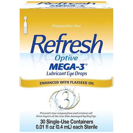Refresh Mega-3 Lubricant Eye Drops Preservative-Free