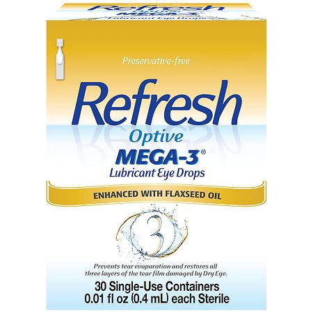 Refresh Optive Mega 3 Eye Drops Preservative Free