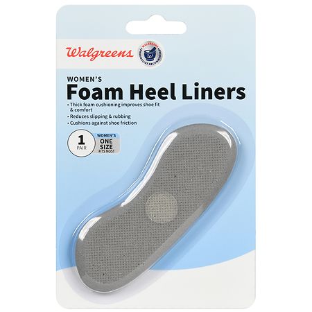 Walgreens Women's Foam Heel Liners One Size Fits Most