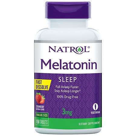 Natrol Melatonin 3 mg Fast Dissolve Tablets Strawberry