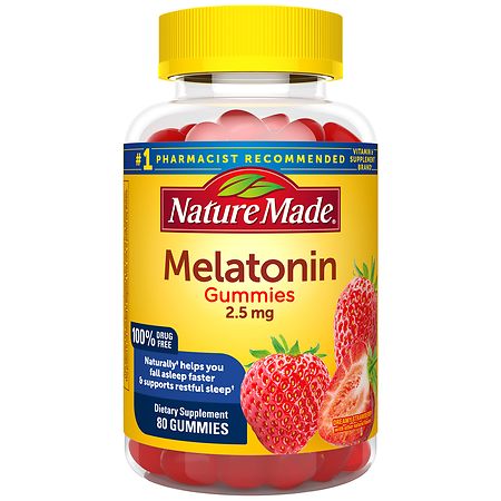 Nature Made Melatonin 2.5 mg Gummies Strawberry
