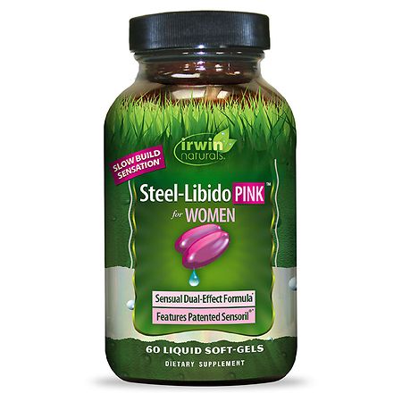Irwin Naturals Steel-Libido Pink for Women Liquid Soft-Gels