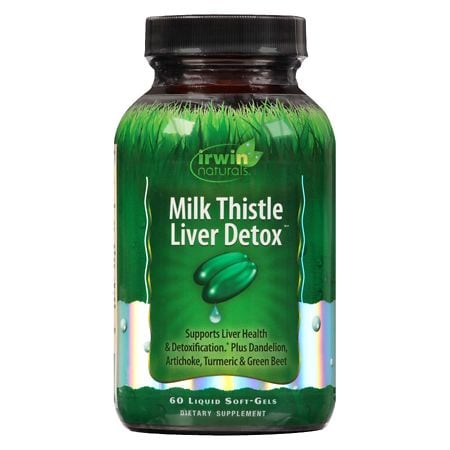 Irwin Naturals Milk Thistle Liver Detox Liquid Softgels