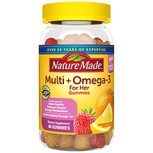 Nature Made Women s Multivitamin Omega 3 Gummies Lemon Orange