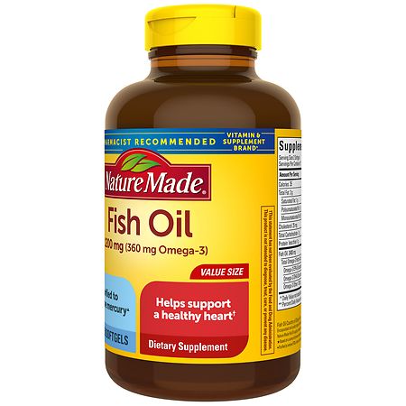 Nature Made Fish Oil 1200 mg Softgels 150.0ea Walgreens