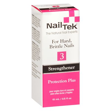 Nail Tek Protection Plus Strengthener For Hard, Brittle Nails
