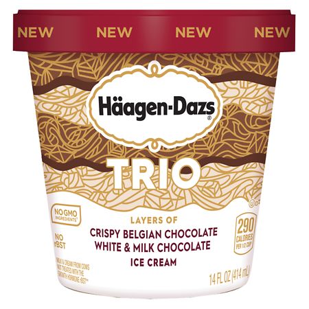 UPC 074570622962 product image for Haagen-Dazs Trio Ice Cream Triple Chocolate - 14.0 oz | upcitemdb.com