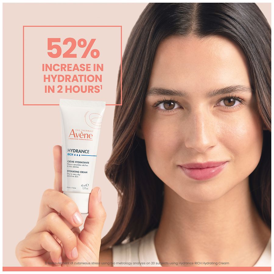 Avene Hydrance Rich Hydrating Cream, Daily Face Moisturizer