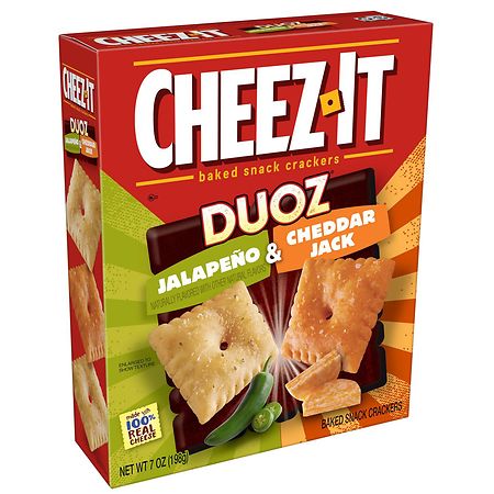 Cheez-It Baked Snack Crackers Jalapeno and Cheddar Jack