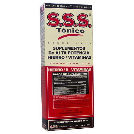 S.S.S. Tonic With Iron B Vitamins Supplement Walgreens