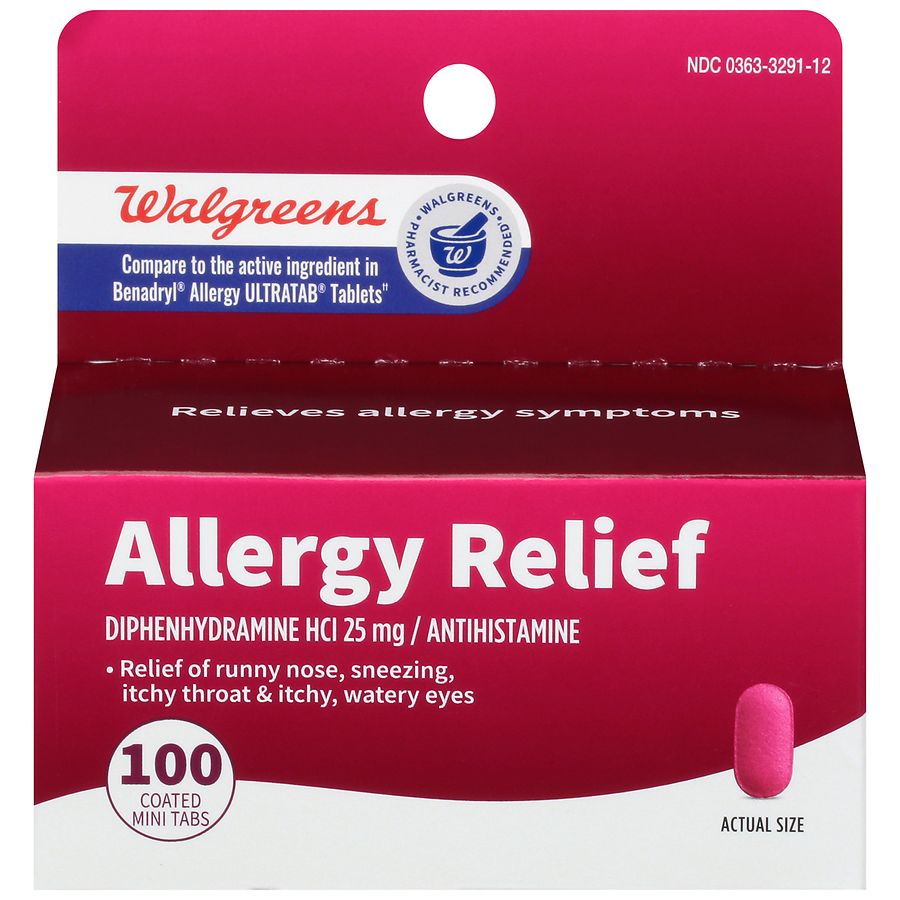 Walgreens Allergy Relief Coated Mini Tabs Walgreens