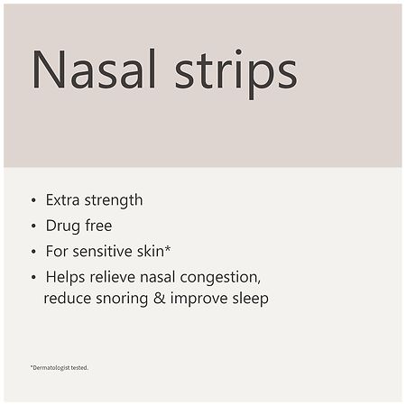 Walgreens Nasal Strips Extra Strength One Size, Tan