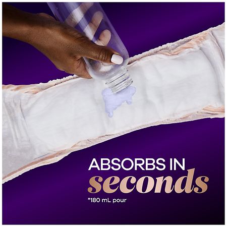 Always Discreet Boutique High-Rise Incontinence Underwear, Maximum  Absorbency Large, Peach Peach