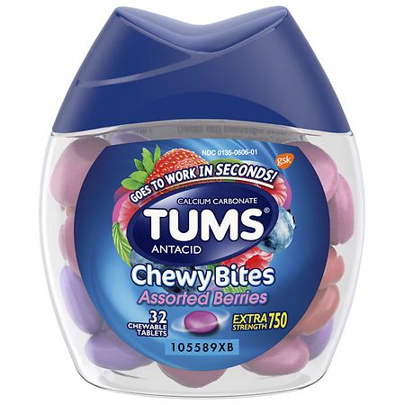 Tums Antacid Chewy Bites Chewable Tablet Assorted Berries