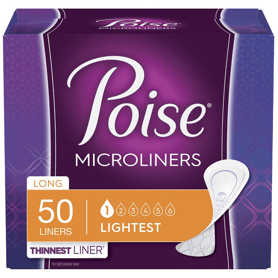 Incontinence pantiliners for women  Poise Panty Liners Very Light or Ultra  Thin –