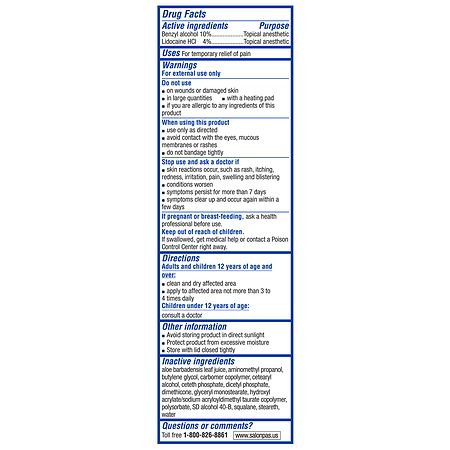 Salonpas Lidocaine Plus Pain Relieving Cream