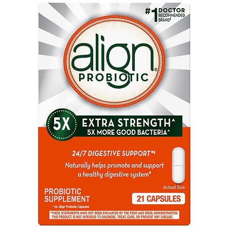 Align Probiotic Extra Strength, 5X More Good Bacteria