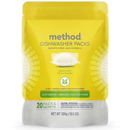 UPC 817939017593 product image for Method Dishwasher Packs Lemon Mint, 20 Count - 20.0 ea | upcitemdb.com