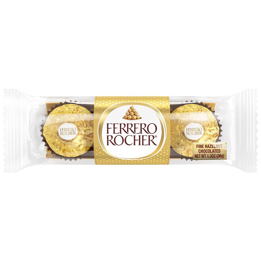 Ferrero Rocher Milk Chocolate Hazelnut, Valentine's Chocolate Heart Gift Box,  3.5 oz, 8 Ct 