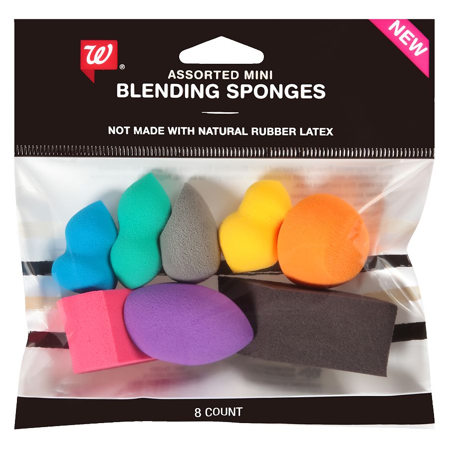 Cosmetic Makeup Wedges Sponges - Just Because Daily Essentials Latex-Free 4  pack