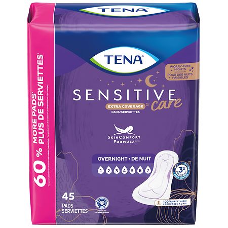 Tena Serenity Intimates Extra Coverage Overnight Incontinence Pads