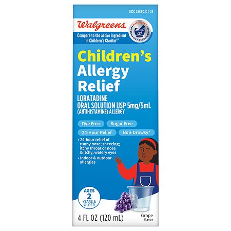 Walgreens Children's Allergy Relief Liquid Grape