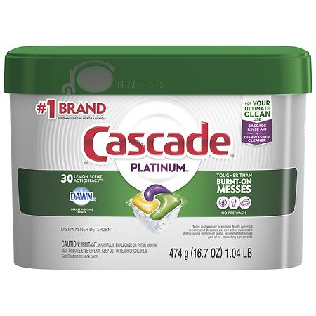 Cascade Platinum ActionPacs Dishwasher Detergent Lemon