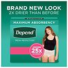 Depend Adult Incontinence Underwear for Women, Disposable, Maximum Medium Blush-1