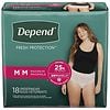 Depend Adult Incontinence Underwear for Women, Disposable, Maximum Medium Blush-2