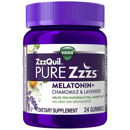 PURE Zzzs Melatonin Sleep Aid Gummies Wildberry Vanilla