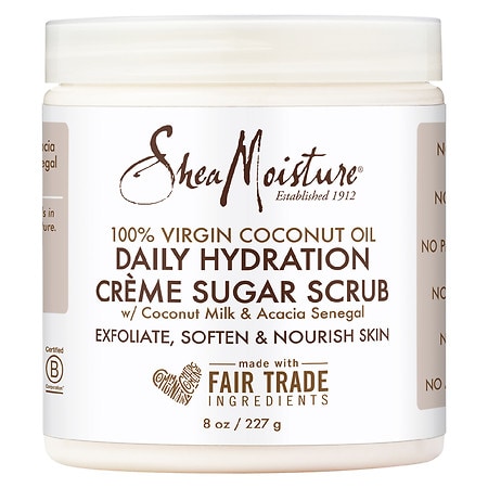 SheaMoisture 100% Virgin Coconut Oil Daily Hydration Creme Sugar Scrub