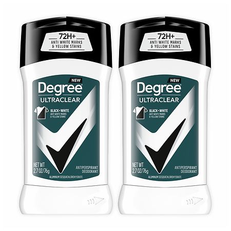 Degree Men Antiperspirant Deodorant Black + White, Twin Pack