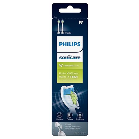 Philips Sonicare W DiamondClean Replacement Brush Heads White