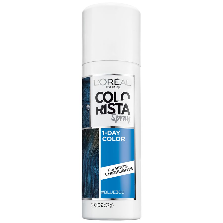 L'Oreal Paris Colorista 1-Day Hair Color Spray, Blue