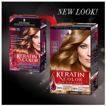 Schwarzkopf Keratin Color Permanent Hair Color Cream,  Caramel Blonde |  Walgreens