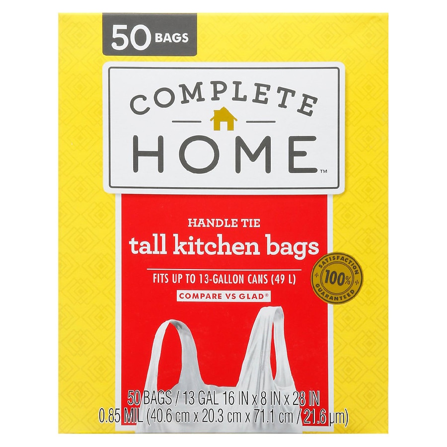  Hefty Flap Tie Medium Trash Bags - 8 Gallon, 24 Count : Health  & Household