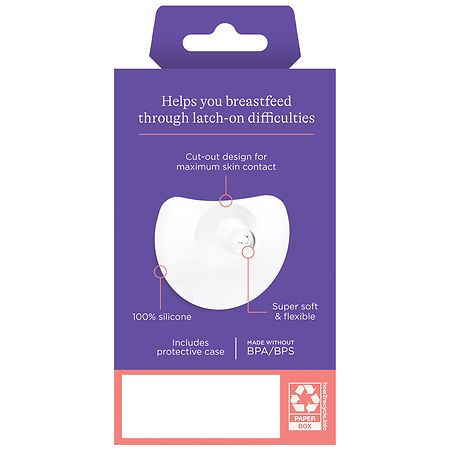 Nipple Shields For Nursing Newborn,breastfeeding Contact Nippleshield For  Latch Difficulties Or Flatinverted Nipples,soft Silicone With Travel Carryi