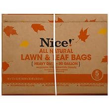 Uline Lawn-Leaf Bags - Paper Lawn and Leaf Bag, No Print, 16 x 12 x —  Grayline Medical