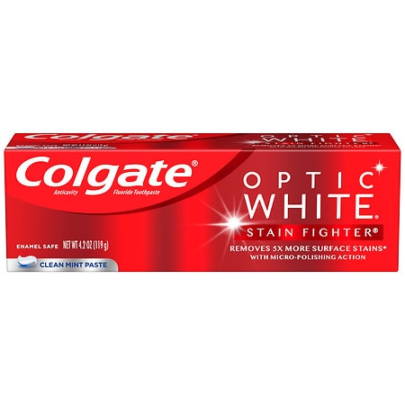 Colgate Stain Fighter Stain Removal Toothpaste, Clean Mint Clean Mint Paste
