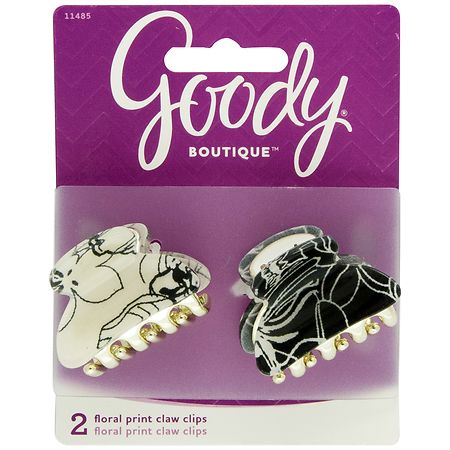 Goody Claw Clips White & Black