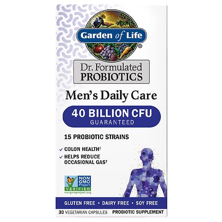 Garden of Life Dr. Formulated Men's Daily Care Probiotic Capsules