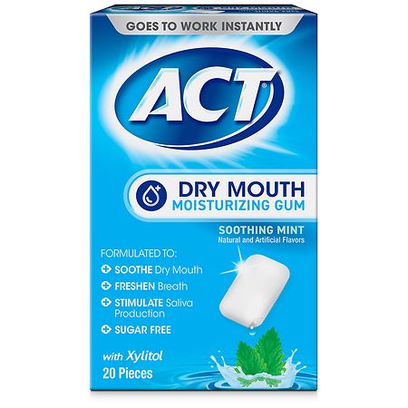 DRY MOUTH MOISTURIZING GUM