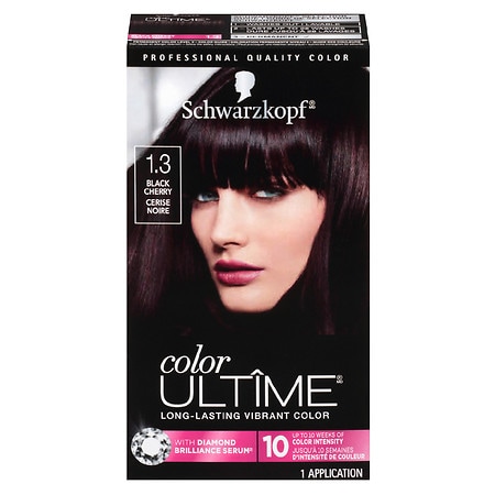 oorlog het formulier arm Schwarzkopf Color Ultime Permanent Hair Color Cream, 1.3 Black Cherry |  Walgreens