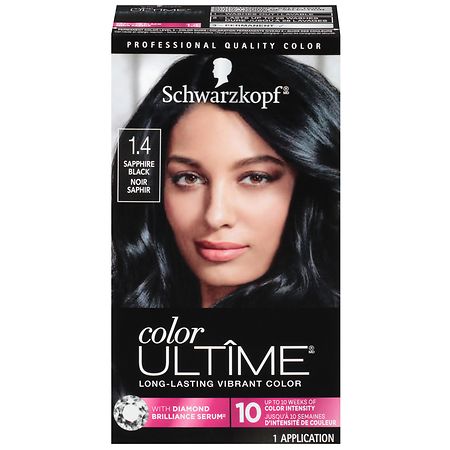 Schwarzkopf Color Ultime Permanent Hair Color Cream 1.4 Sapphire Black