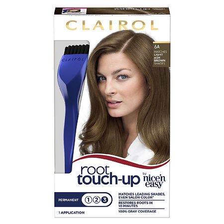 (Pack of 2) Clairol Root Touch-Up Permanent Hair Color - 6A Light Ash Brown - 1 Kit