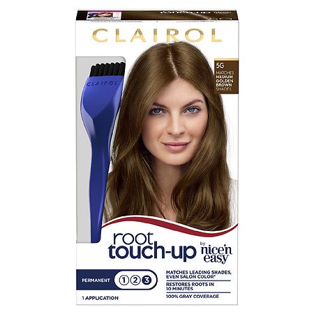 Clairol Root Touch-Up Permanent Hair Color - 5G Medium Golden Brown - 1 kit