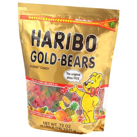 Haribo Gold-Bears Gummy Bears Candy: 1.8LB Bag