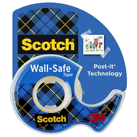 Scotch Wall-Safe Tape, 3/ 4 in. x 650 in.
