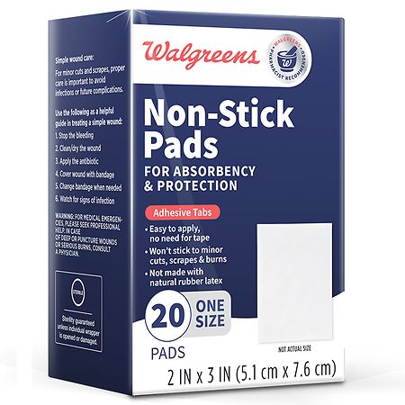 Walgreens Non-Stick Adhesive Pads 2 Inch X 3 Inch